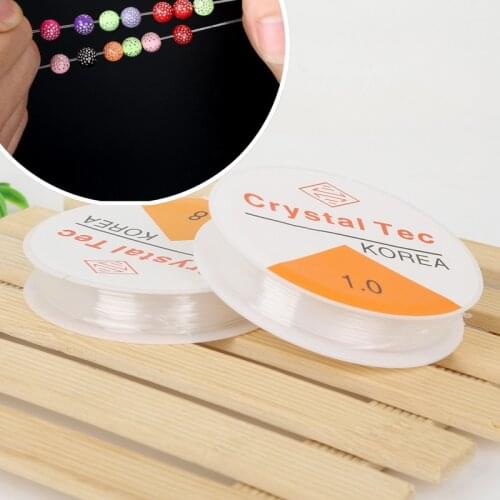 1 ROLL 5M-20M 0.4/0.5/0.6/0.7/0.8/1MM Elastic Beading Cord Crystal String Thread for DIY Necklace Bracelet Making