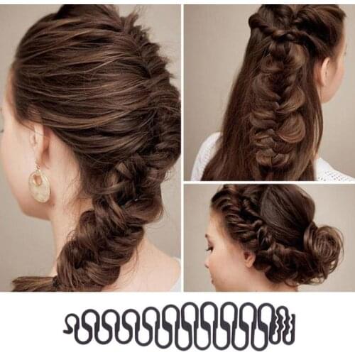 1pc Women Hair Styling Clip Braid Maker Bun Fashion Tool Hair Accessories