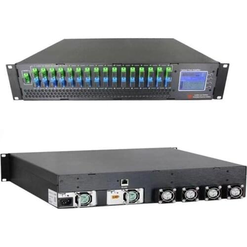 1550nm optical amplifier CATV fiber FTTH EDFA amplifier 16 port 22db output