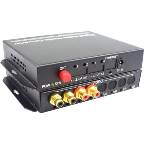 2CH Bidirection Audio Fiber Optical Transmitter Receiver Converters Broadcast
