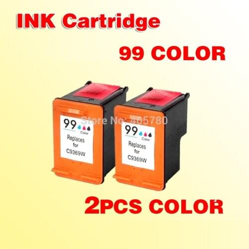 2x compatible for hp99 ink cartridge compatible for 99 Officejet 6210 6310 7210 7310 7410 Photosmart 2573 2575 2610 2710