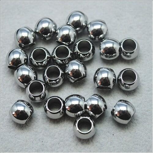 30pcs stainless steel spacer beads size 7x8mm inner hole 5mm for mathing jewelry making accessories new arrivals tops items