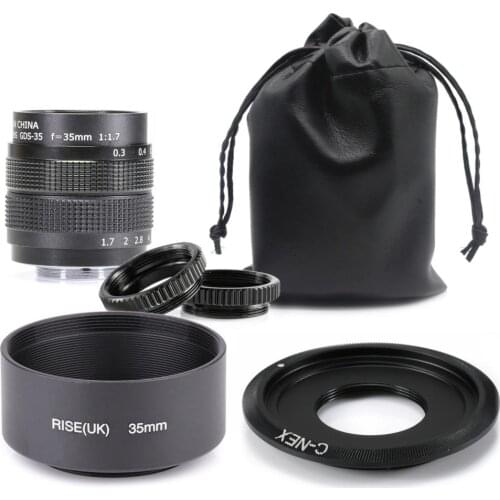 35mm f/1.7 APS-C CCTV Lens adapter set for SONY NEX Mirroless Camera A5300/A6000/A6300/A7/A7II/A9