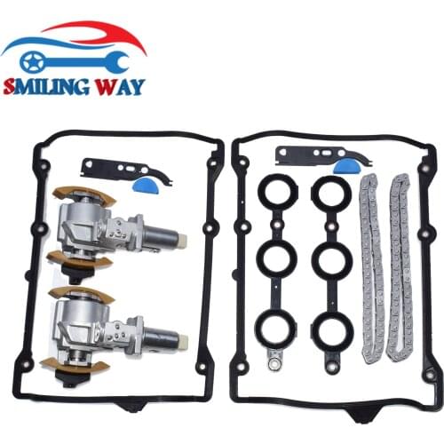 Timing Camshaft Chain & Tensioner & Gasket Halter Pad For Audi A4 A6 A8 TT Quattro VW Beetle Golf Jetta Passat Phaeton Touareg