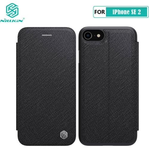 For iPhone SE 2020 Case NILLKIN PU Leather Flip Cover + PC Back Cover Case for iPhone 8 7 SE 2