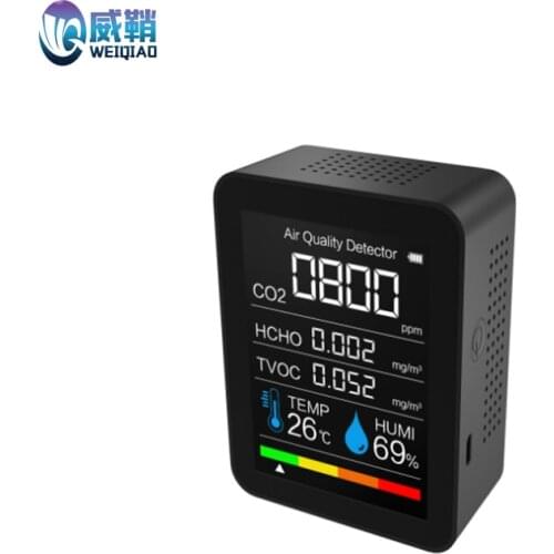 Carbon dioxide detector air quality formaldehyde concentration detection air quality detector temperature and humidity CO2