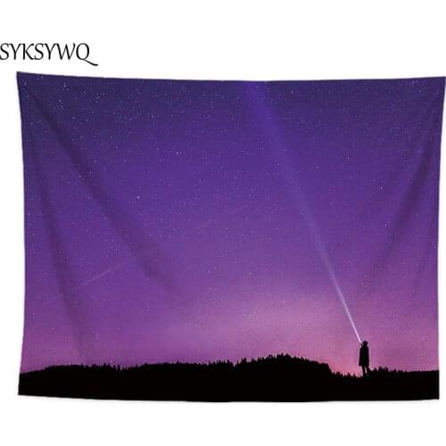 Purple sky wall tapestrys new arrival dorm decor wall cloth drop shipping wall hanging carpet psychedelic tapestry