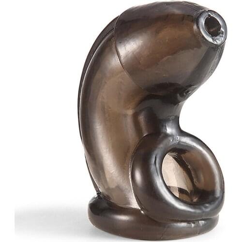 Cock Cage Penis Sleeves Penis Ring Reusable Condom Sex Products Penis Extension Male Chastity Device Sex Toys for Men Adult