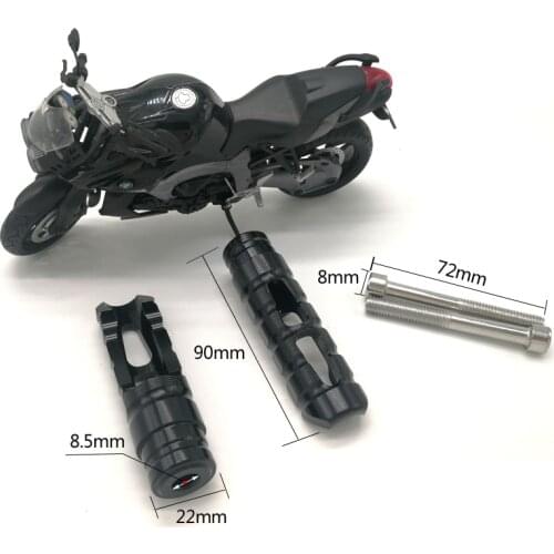 Cage Clamps Footrest Motorcycle Peg pedals Pad Foot pegs for scooter Rests Front Non slip Pedal Footrests Bracket Step Tip Plate