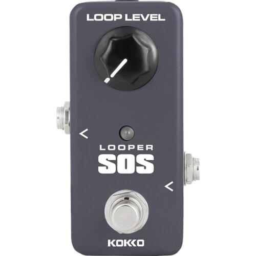 Kokko SOS Looper Guitar Effect Pedal Effects Stompbox for Electric Guitar with Loop Level Control