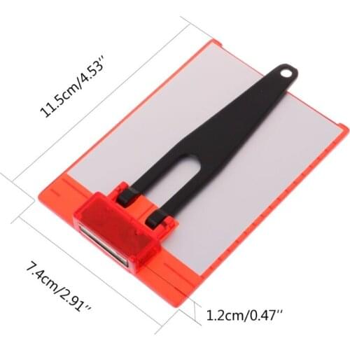 Magnetic Red Target Plate For Rotary Cross Line Laser Level Distance Measurer