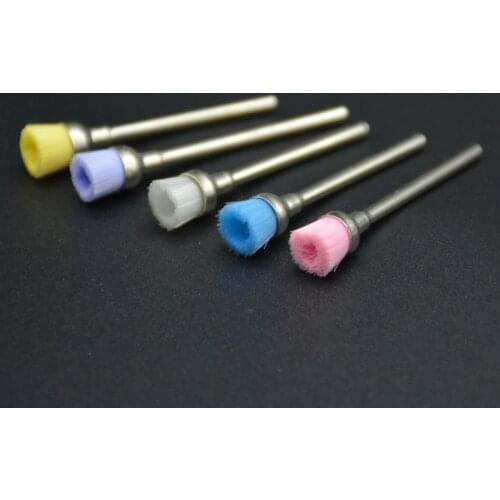 MAOHANG 10pcs/lot Pro Plastic Wire Cleaning Brush Electric Files Nail Art Drill Brush Manicure Polishing Tools Random Colors