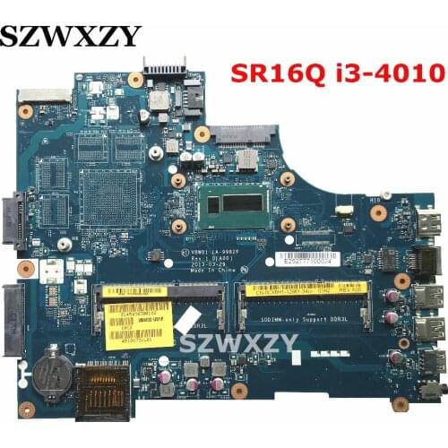 For Dell Inspiron 15R 3537 5537 Laptop Motherboard CN-0CX6H1 0CX6H1 CX6H1 LA-9982P With SR16Q i3-4010U Processor Full Tested