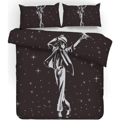 Michael Jackson 3D Bedding Set Duvet Covers Pillowcases NEW Comforter Bedding Sets Bed Linen