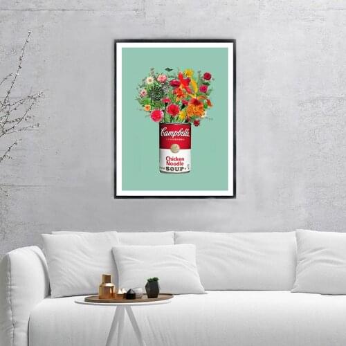 Nordic Art s and Prints Flower Wall Art Canvas Painting Pictures For Living Room Artwork Home Decor