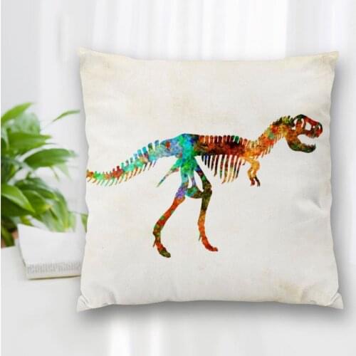 New Pillow Slips Dinosaur Watercolor Painting Pillow Covers Bedding Comfortable Cushion/Good For Sofa/Home/Car Pillow Cases