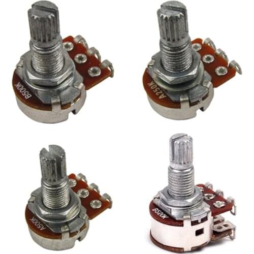 New Guitar Small Size Pots Potentiometers For Guitar Bass Parts (Pack Of 10)