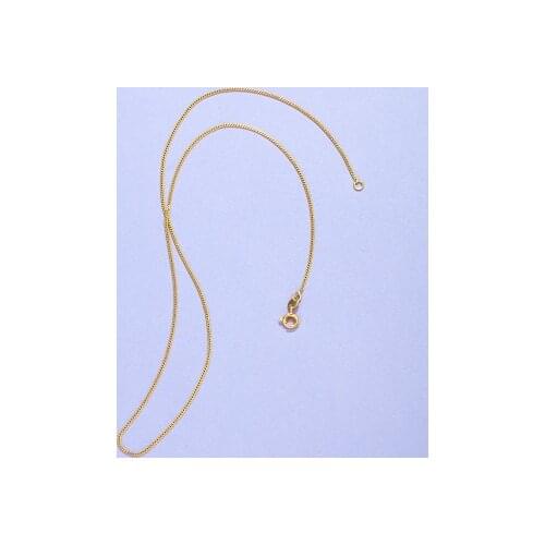 24K Gold Plated Necklace for Women Simple Fashion Box Chain Gold Neck Necklace Female Wedding for Women Fashion Jewelry Collares