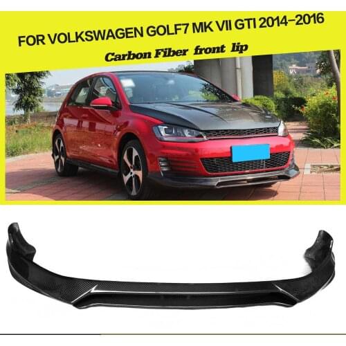 Carbon Fiber / FRP Front Bumper Lip Splitters Spoiler for VW Golf 7 VII MK7 GTI Bumper 2014 - 2017 Front Bumper
