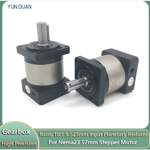 5:1 Planetary Reducer High Precision Mute 7Arcmin Backlash 14mm Gearbox Reducer for 60mm NEMA24 200W 400W 600W Servo Motor CNC