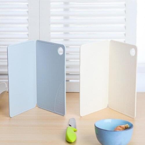 Portable Foldable Thickened Plastic Chopping Board fot Kitchen Vegetable Cutting Takes Up Little Space Carry on Trip or Picnic