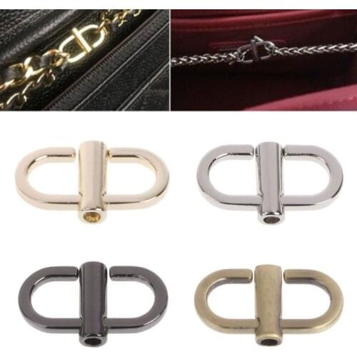 Adjustable Metal Buckles for Chain Strap Bag Shorten Shoulder Crossbody Bags Length Accessories