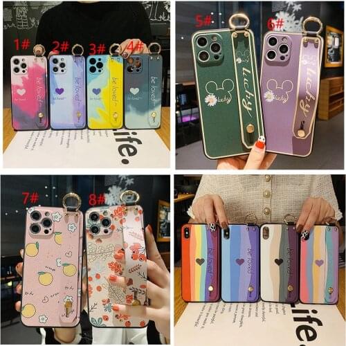 Be Loved Heart Wrist Strap Phone Case For OPPO A59 F1S A7 A5S A12 F5 A9 A31 A83 A5 Wristband Case Soft Silicone Holder Cover