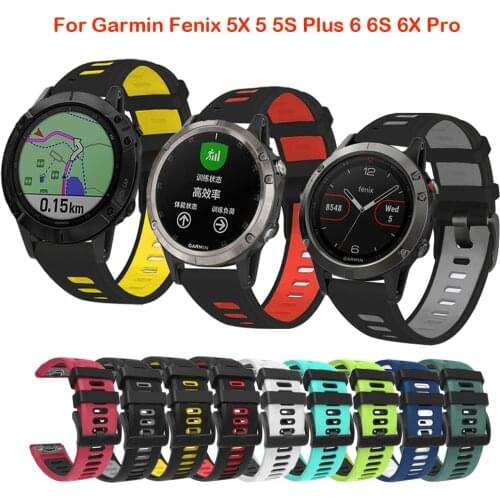 22 26 mm Quickfit Silicone Wrist Strap Smart Watch Band For Garmin Fenix 6 6S 6XPro 3HR Forerunner 935 945 SmartBand Accessories