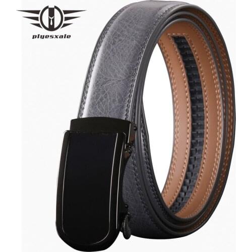 Luxury Brand Belt Men Top Quality Mens Genuine Leather Belts Strap Male Metal Automatic Buckle Dress Formal Casual Blet B290