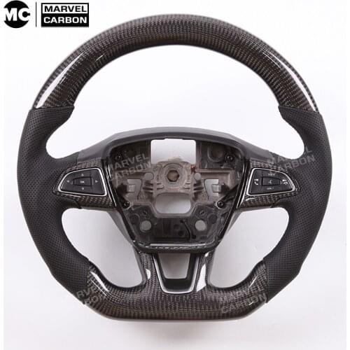 100% Real Carbon Fiber Steering Wheel for For-d Focus RS ST