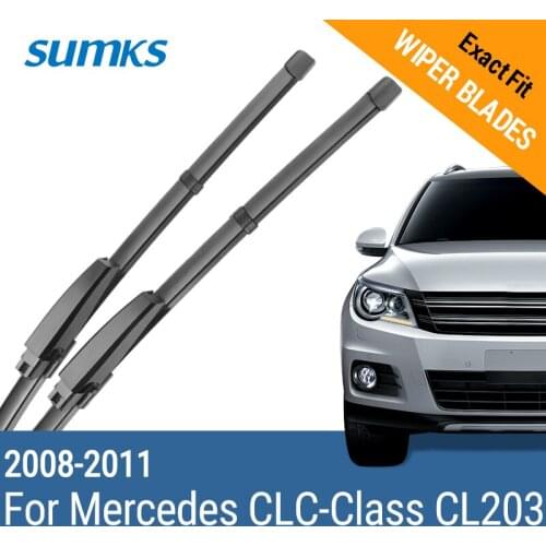 SUMKS Wiper Blades for Mercedes CLC-Class CL203 22"&22" Fit Slider Arms 2008 2009 2010 2011