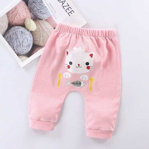 Lovely Pp Pants Baby Girl Pink Clothing Trousers For Newborn Baby Pants Toddler Cotton Harem Pant 3months - 6-9 -24-36- 48months