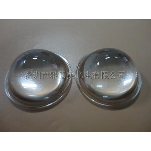 High transmittance led lens 44MM Plano convex optical glass lens , power LED lens