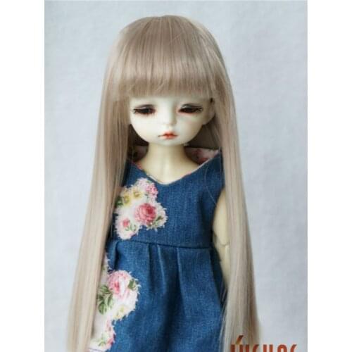 JD237 1/6 6-7 inch Heat resistance BJD doll wigs Full bangs Long straight wig YOSD doll accessories