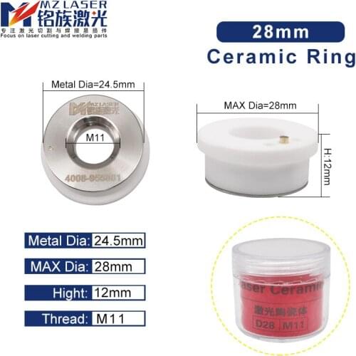 Fiber laser cutting head laser ceramic ring ming zu grade A 28mm conventional 32mm large nozzle connector tool parts