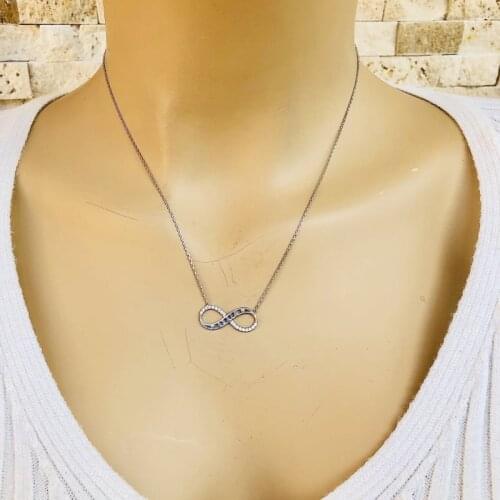 Star Endless Simple Stylish Fantasy 925 Sterling Silver Necklace Women Girls Gift Jewelry Fashion Handmade Elegant Chain