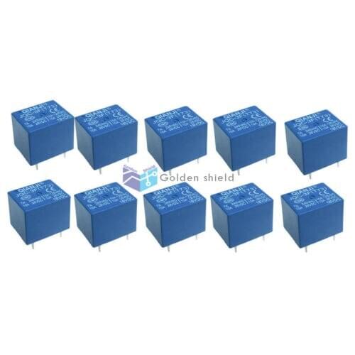 10 x JQC-3F 5 Pins SPST Power Relay DC 18V Coil 10A/125V AC 10A/28V
