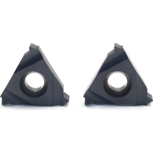 20PCS 16 IR 14 BSPT LDA Pvd Coated CNC Carbide Lathe Tool Cutting Steel and Cast Steel Thread Turning