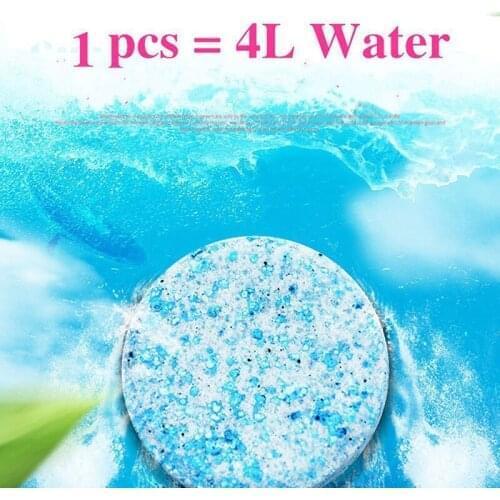 5pcs/pack Auto Car Windshield Glass Wash Cleaning Concentrated Effervescent Tablets Cleaner Fluid Car Solid Cleaner