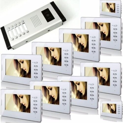 7 Inch TFT Monitor 700TVL 1V10 Wired Video Door Phone V70D-520