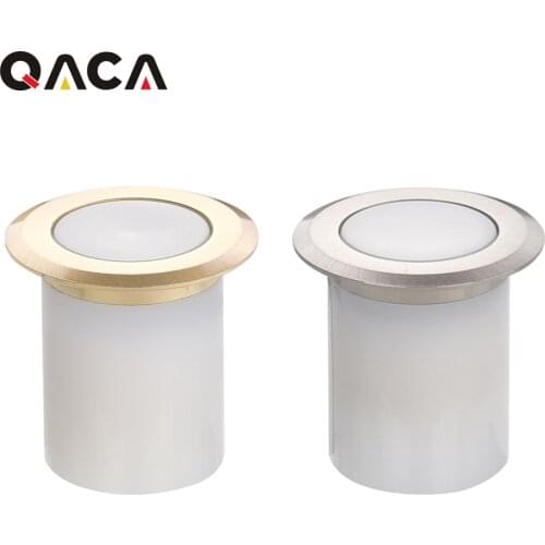 Aluminum PC Gold and Silver In Ground Led Lights Outdoor 1.5W Lamp Garden Spotlight Lighting Ip67 with Built-in Fitting F110