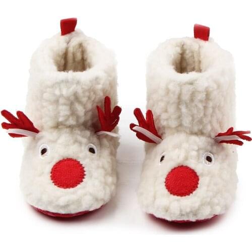 Baby Winter Boots Infant Toddler Newborn Elk Cartoon Shoes Girls Boys First Walkers Super Keep Warm Snowfield Booties Boot