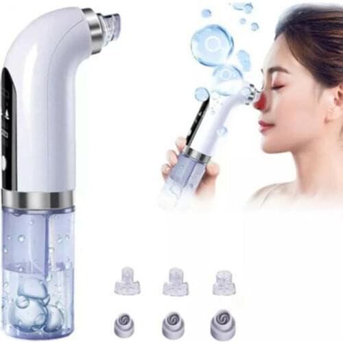 Electric Small Bubble Blackhead Remover USB Rechargeable Water Cycle Pore Acne Pimple Removal Vacuum Suction Facial Cleaner Tool
