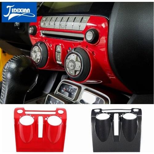 JIDIXIAN ABS Car Central Control CD Panel Decoration Cover Sticker for Chevrolet Camaro 2012 2013 2014 2015 Interior Accessories