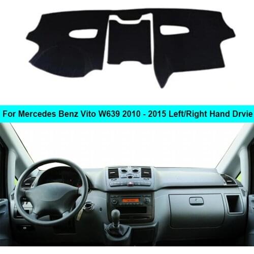 Car Inner Dashboard Cover DashMat Carpet Cushion Sun Shade For Mercedes Benz Vito W639 2010 2011 2012 2013 2014 2015 LHD RHD