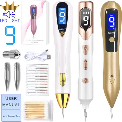 Laser Mole Removal Pen Wart Plasma Remover Tool Beauty Skin Care Corn Freckle Tag Nevus Dark Age Sweep Spot Tattoo Electric Set