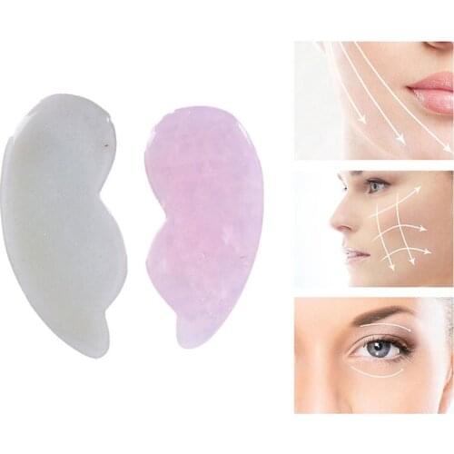 Natural Jade Guasha Stone Board Massage Rose Quartz Gua Sha Scraper Face Massager Slimming Lifting Tools Body Detox Therapy