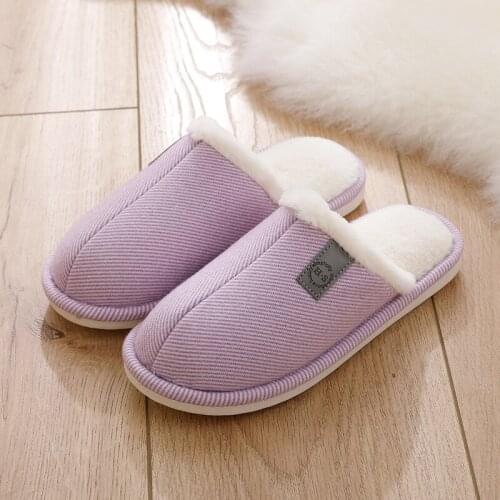 Mens Home Slippers Women Winter Shoes Male Plush Warm Slippers Male Indoor Sandals Light Weight Anti-Slip Comfortable Shoes