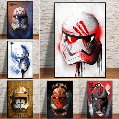 Disney Star Wars Wall Art Canvas Painting Imperial Stormtrooper Movie Science Film Posters and Prints Pictures Living Room Decor