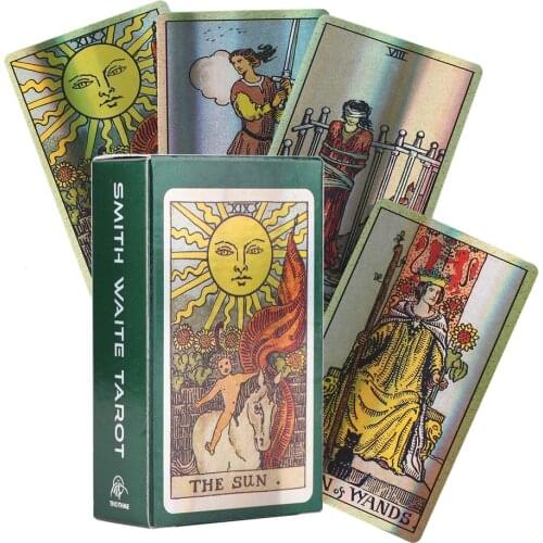 Tarot Board Game Toys Oracle Rider Waite Divination Prophet Prophecy Card Poker Gift Prediction Oracle Altar Cloth